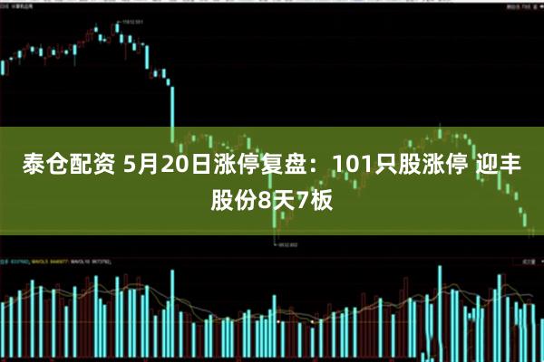 泰仓配资 5月20日涨停复盘：101只股涨停 迎丰股份8天7板