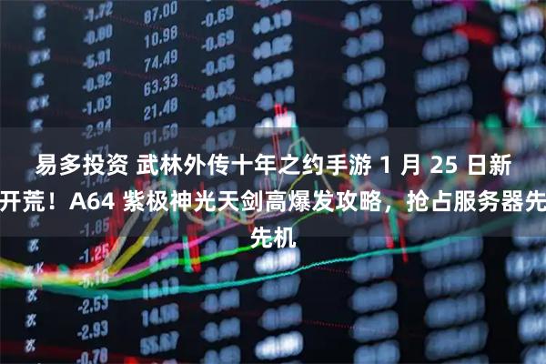易多投资 武林外传十年之约手游 1 月 25 日新服开荒！A64 紫极神光天剑高爆发攻略，抢占服务器先机